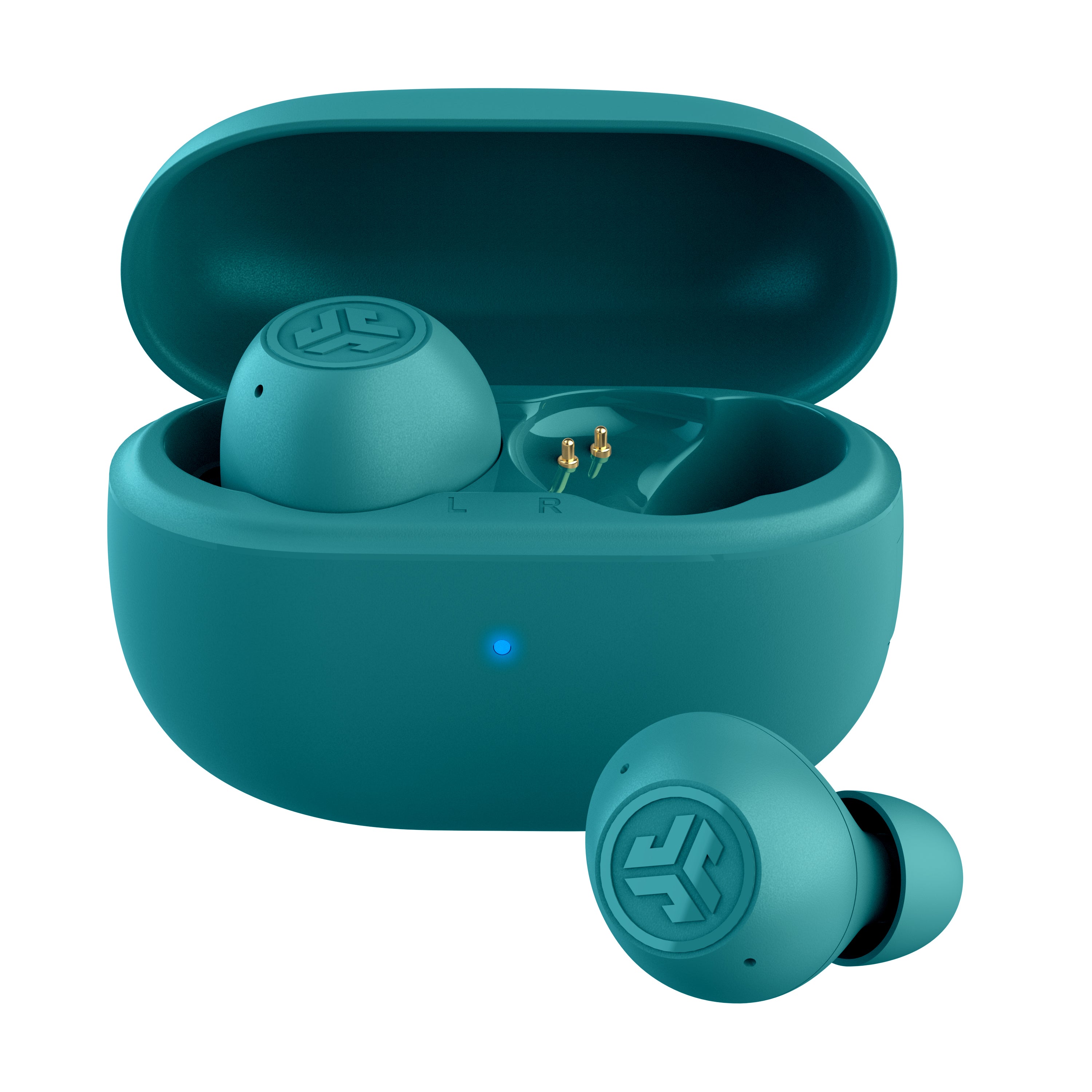 Go Pop ANC True Wireless Earbuds Transparent Purple - Teal