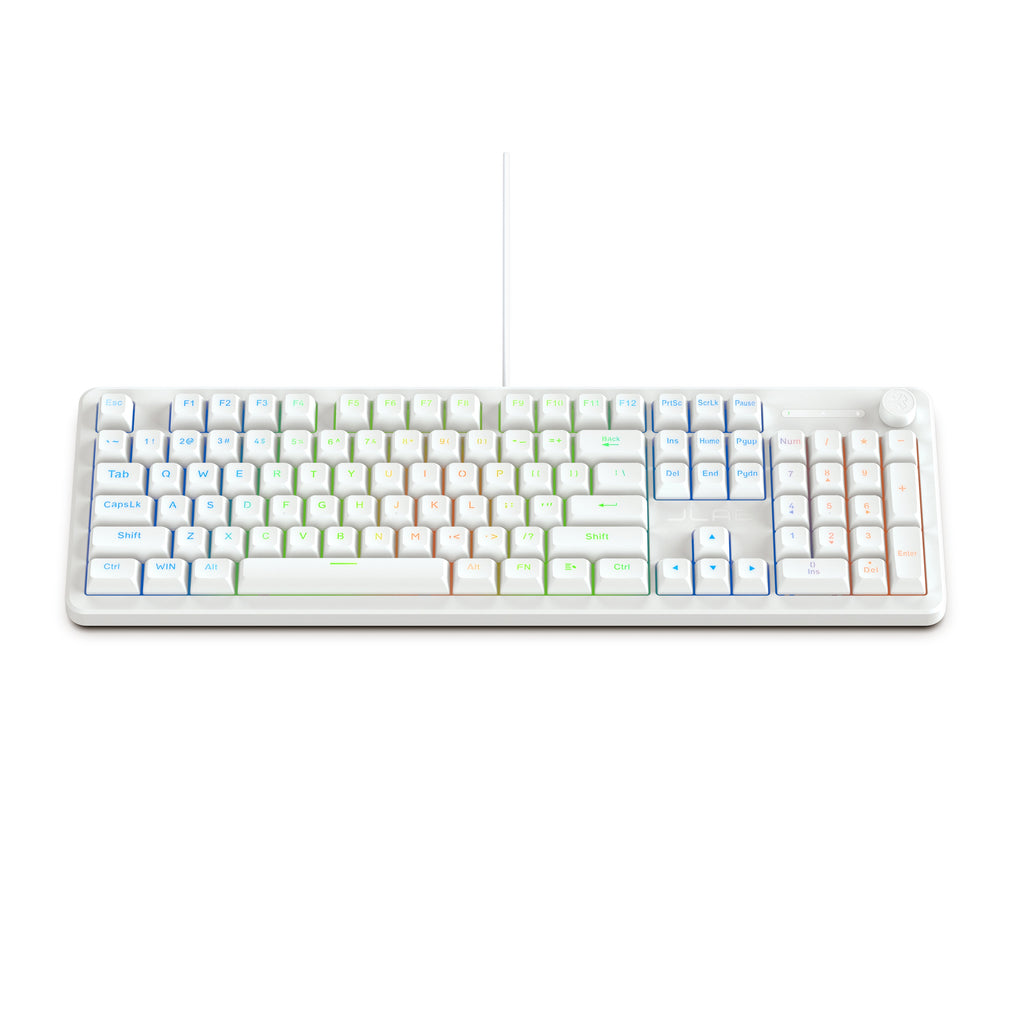 Nightfall Full-Size Wired Gaming Keyboard White